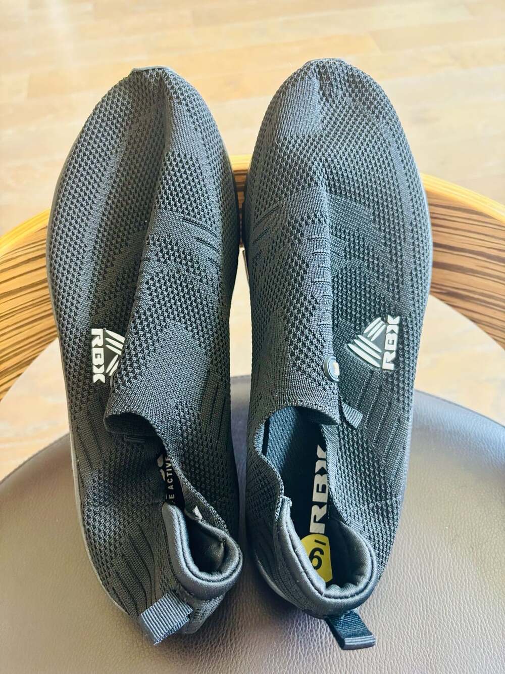 RBX New with tag Black Slip-On Knitted Athletic Walking Sneakers